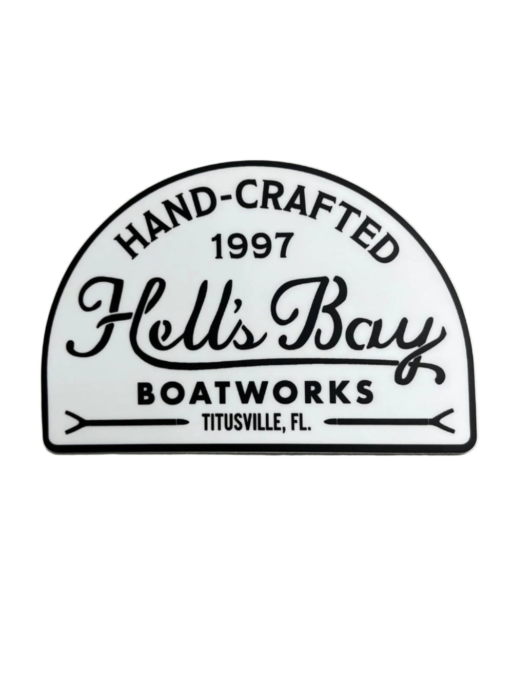 White Hell's Bay Patch Sticker