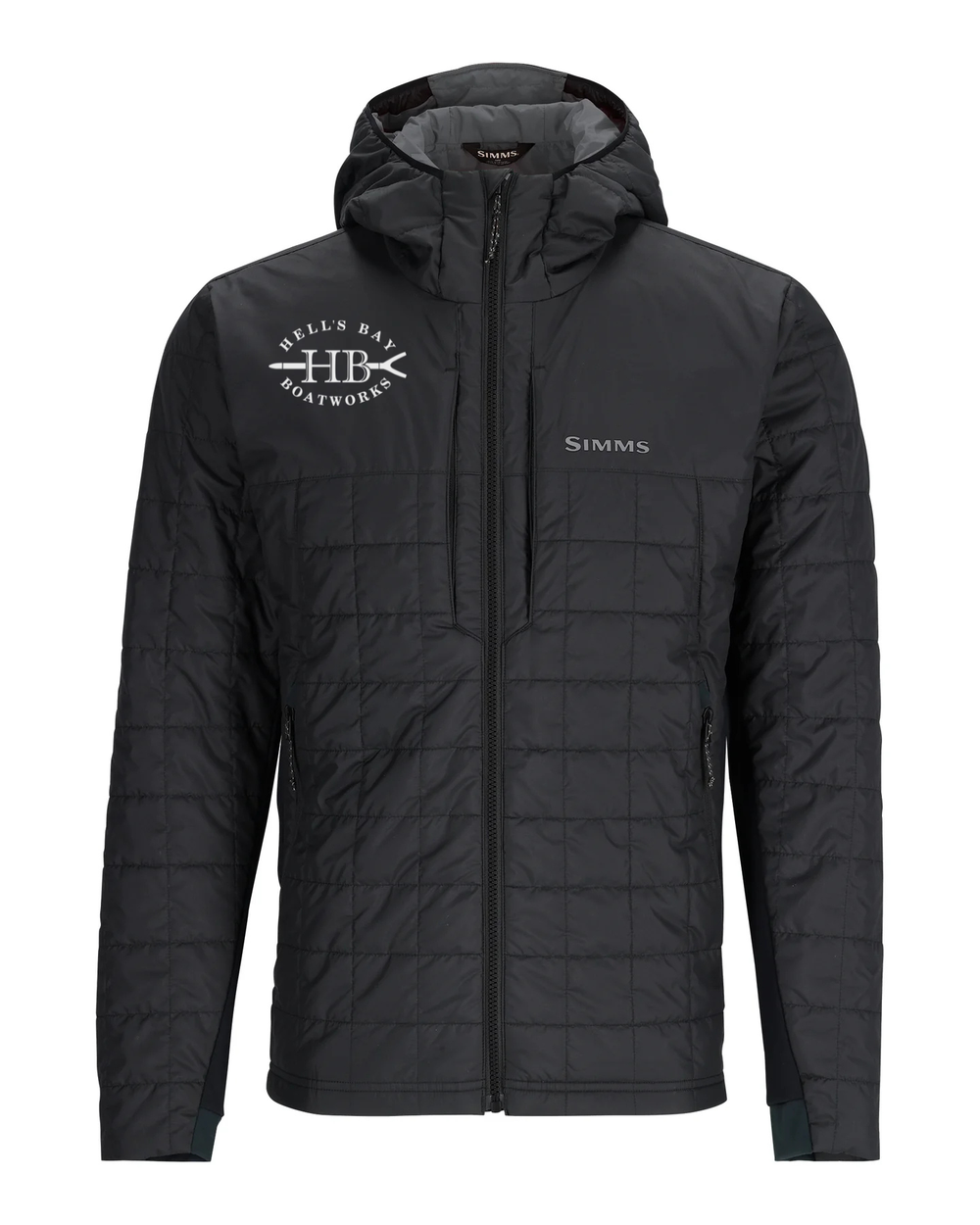 Simms Fall Run Hybrid Hoody Jacket with embroidered -HB< logo