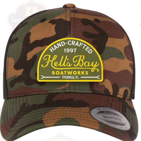 Hell's Bay Script Patch Hat - Camo