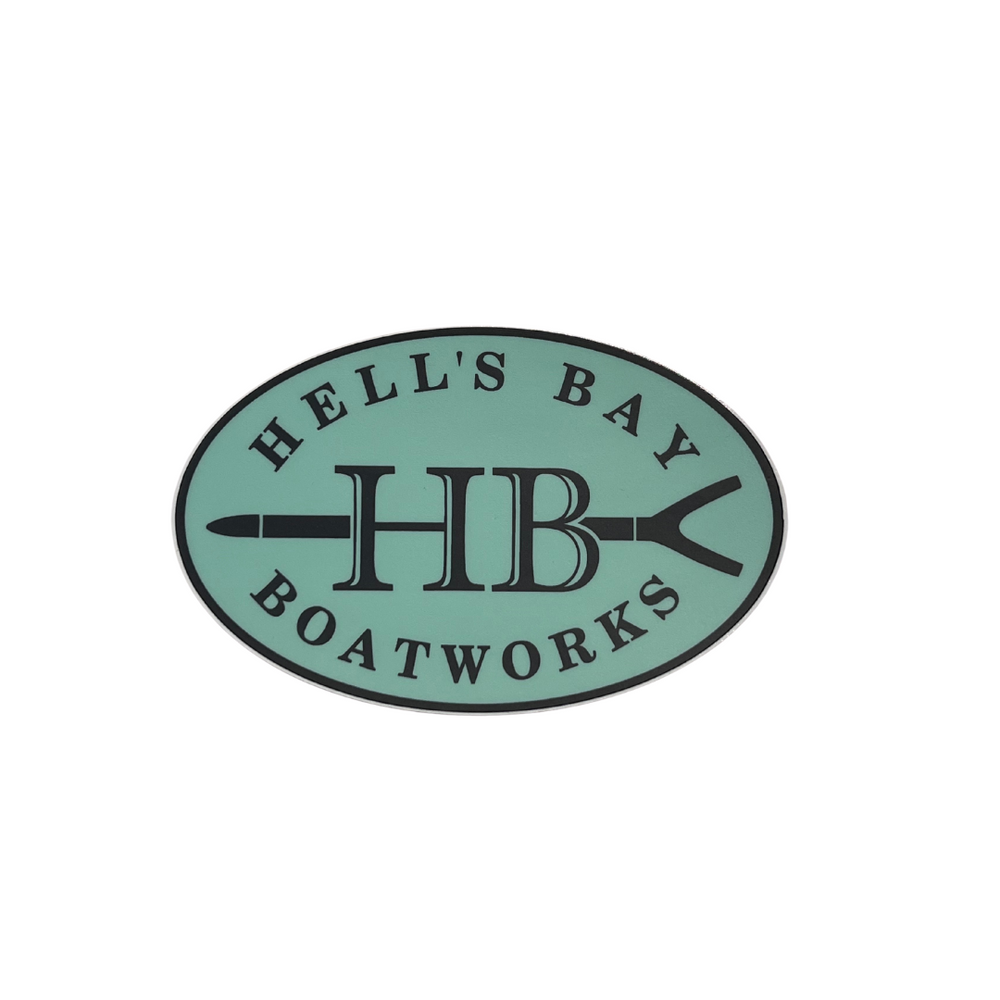 Seafoam Hell's Bay Logo Sticker