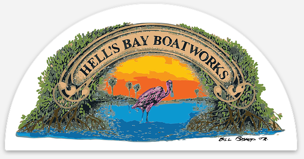 Hell's Bay spoonbill sticker