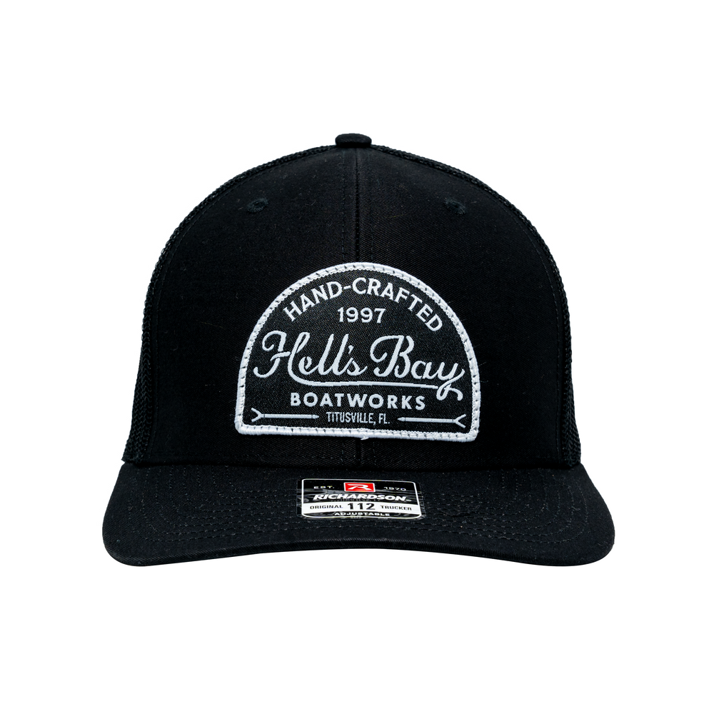 
                  
                    Hell's Bay Script Patch Hat - Black
                  
                