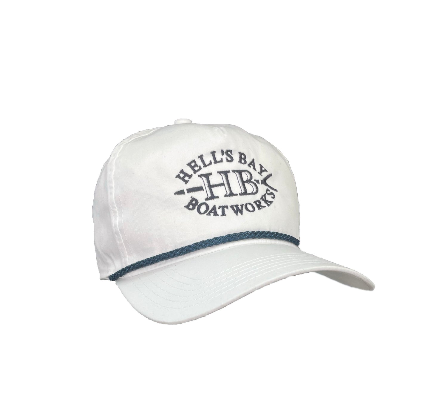 
                  
                    Hell's Bay Logo Rope Hat - White / Navy
                  
                